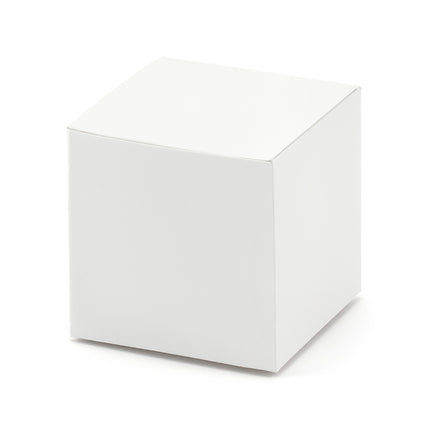 Pudełka na prezenty Cube White 5cm 10szt