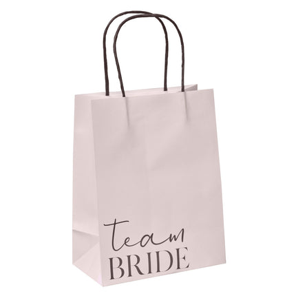 Torebki ślubne Team Bride 16cm 5szt