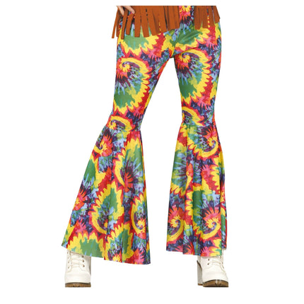 Hippie 60S Spodnie Kolorowe Damskie M