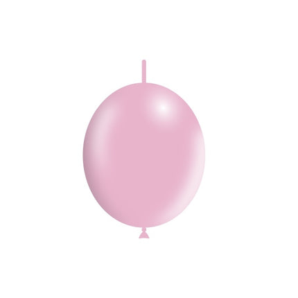 Jasnoróżowe balony z guzikami 30cm 50szt