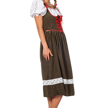 Dirndl Dress Oktoberfest Long Green