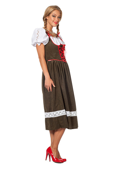 Dirndl Dress Oktoberfest Long Green