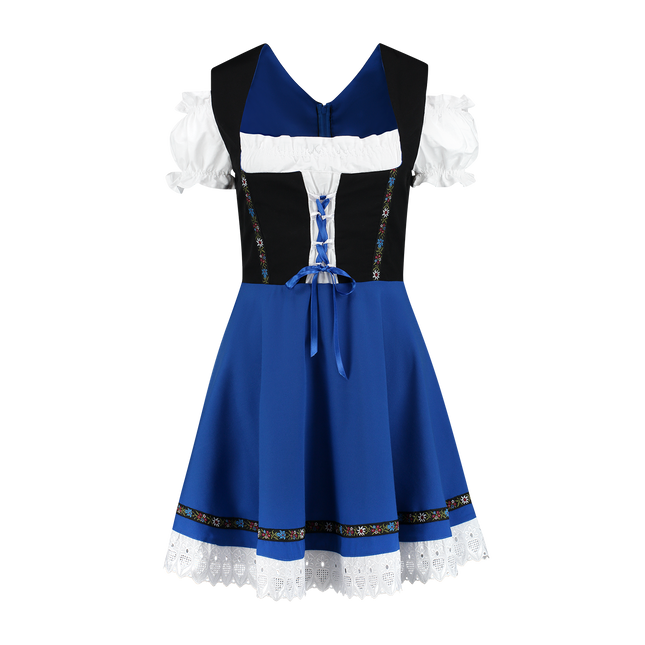 Oktoberfest Dirndl Dress Oktoberfest Black Blue Ladies