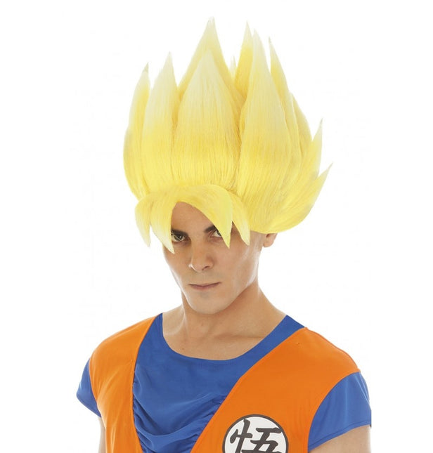 Goku Saiyan Wig Yellow Dragon Ball Z