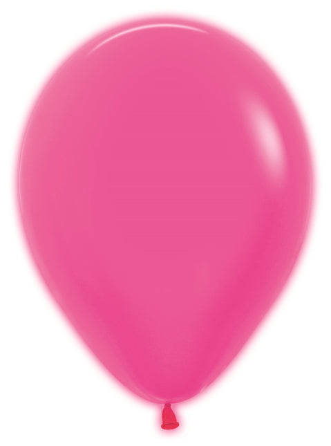 Balony Neon Fuksja 30cm 50szt