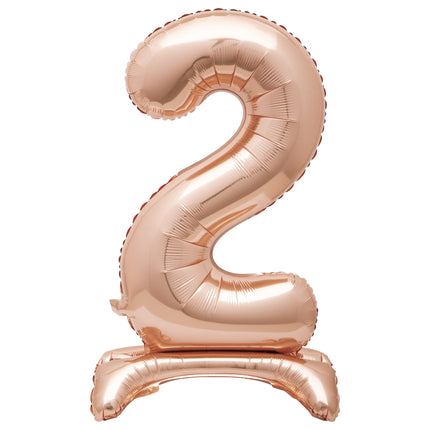 Balon foliowy Figurka 2 Rose Gold Standard 76 cm