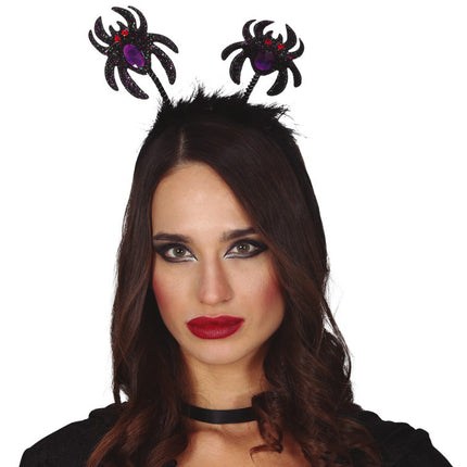 Halloweenowa Tiara Glitter Spider