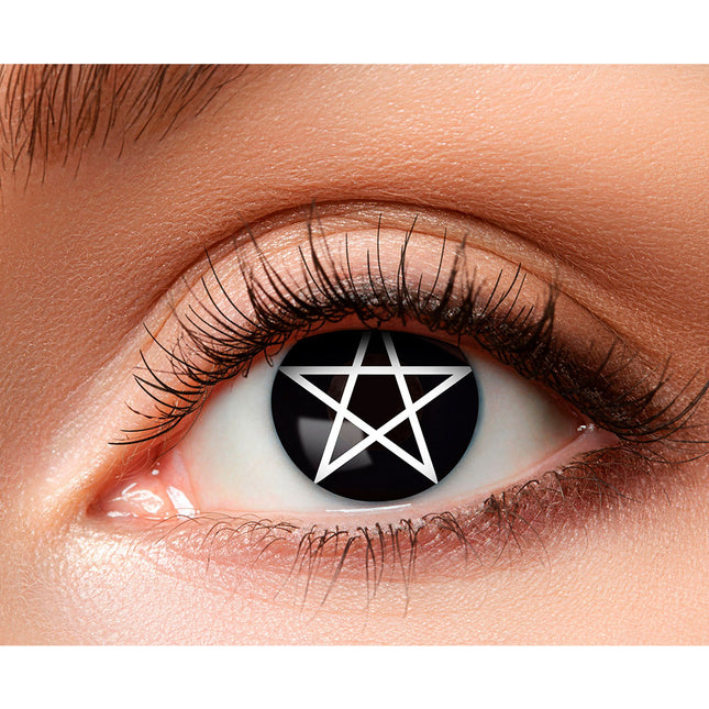 Halloweenowe soczewki Pentagram