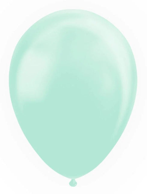 Miętowe zielone balony Pastel Macaron 30cm 100szt