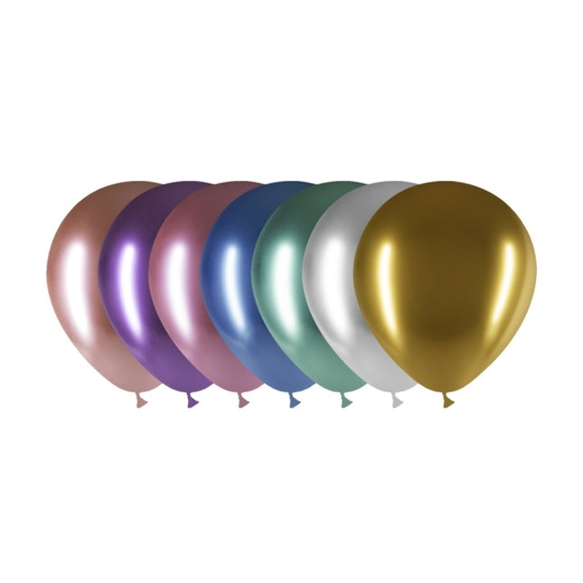 Balony kolorowe chrom 13cm 100szt