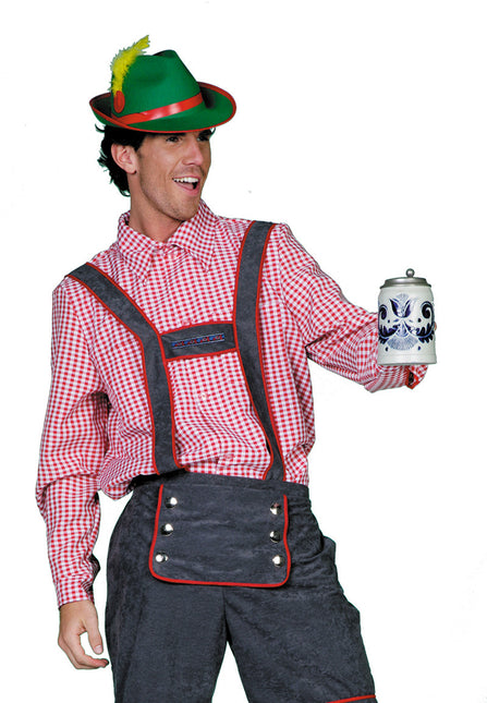 Bluza Oktoberfest Mężczyźni Czerwony Biały