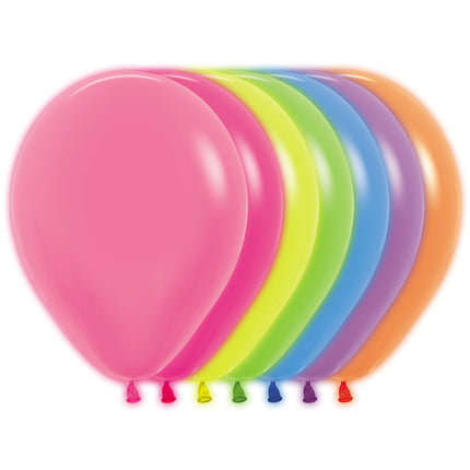 Balony Neon Mix 23cm 50szt