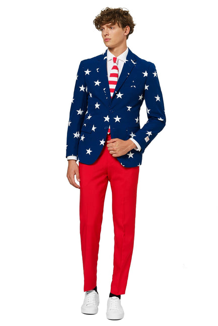 USA Stars Stripes Suit Men OppoSuits