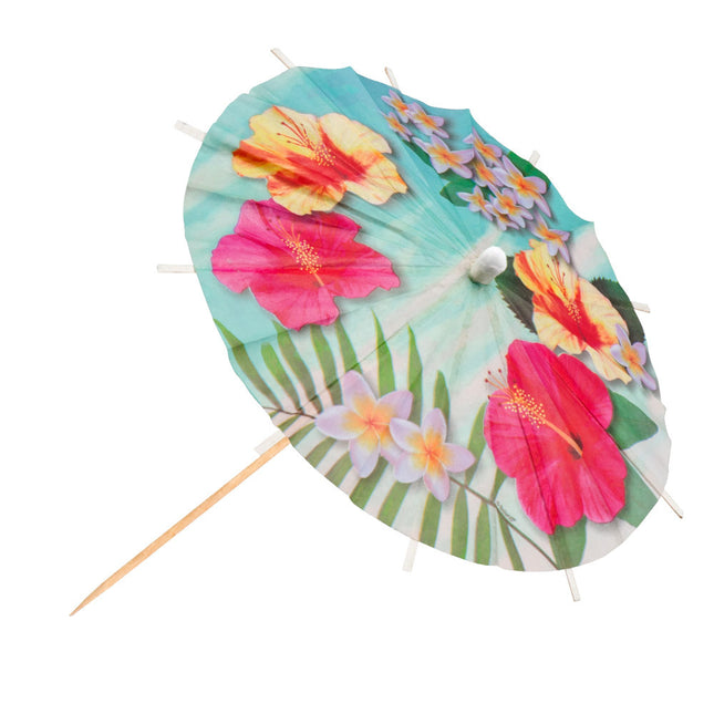 Pałeczki koktajlowe Hawaii Parasol Paradise 18cm 6szt.