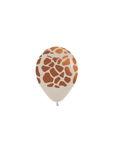 Balony Animal Print Metallic Ink 12cm 50szt