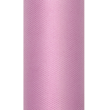 Różowy pastelowy tiul w rolce 30cm 9m