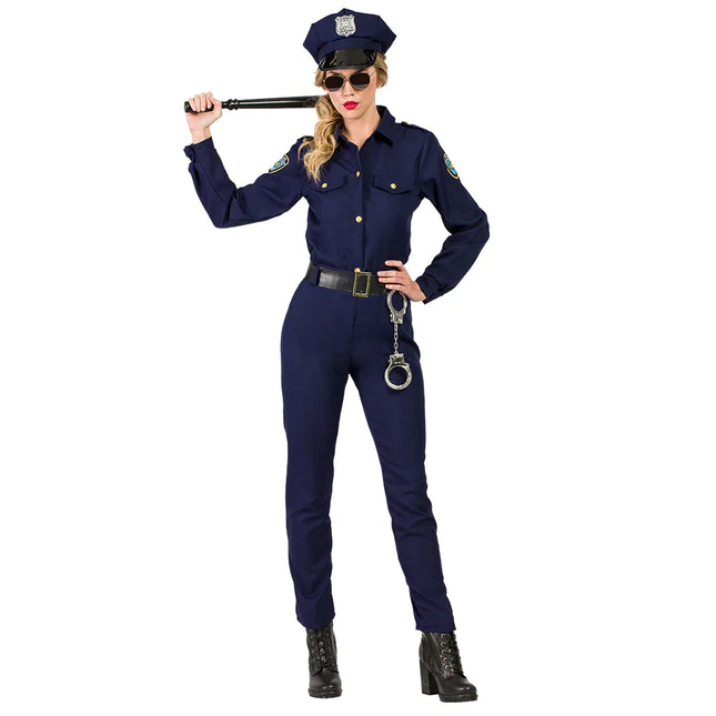 Kostium policyjny niebieski damski