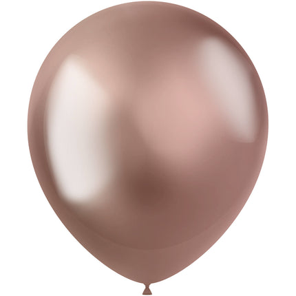 Balony Rose Gold Chrome 33cm 10szt