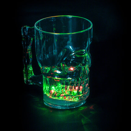 Halloween Illuminating Glass Skull 400ml