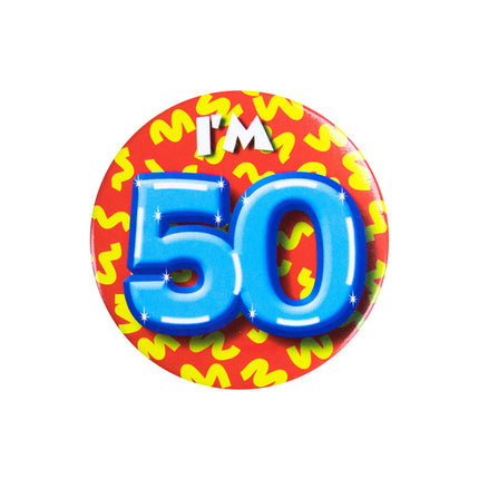 I'm 50 Button 50 Years 5,5 cm