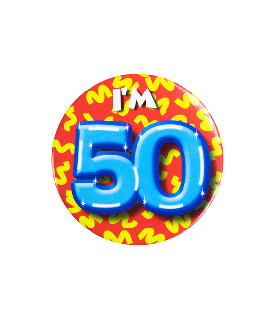 I'm 50 Button 50 Years 5,5 cm