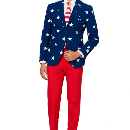 USA Stars Stripes Suit Men OppoSuits