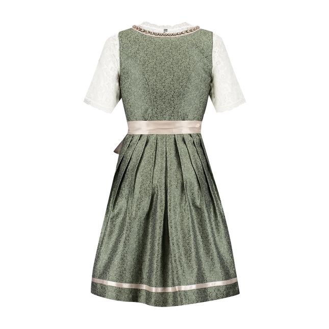 Różowy Biały Kremowy Dirndl Sukienka Oktoberfest Ladies Jaquard Grey