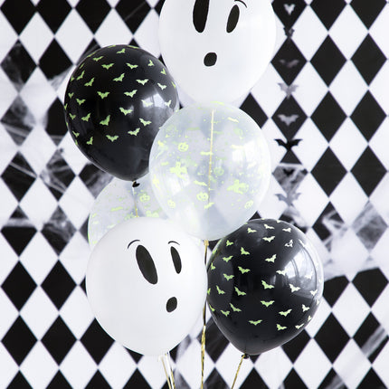 Balony na Halloween Blacklight 27cm 3szt