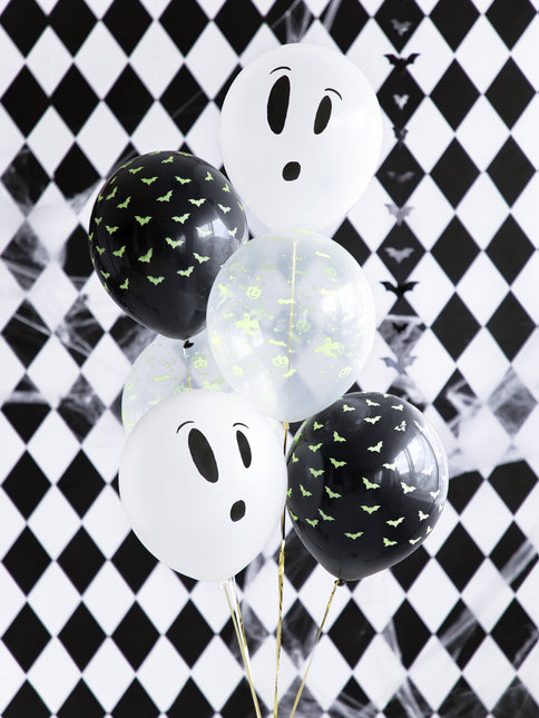 Balony na Halloween Blacklight 27cm 3szt