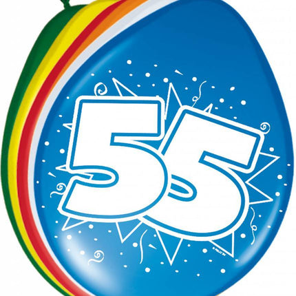 Balony 55 lat 30cm 8szt