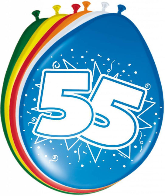 Balony 55 lat 30cm 8szt