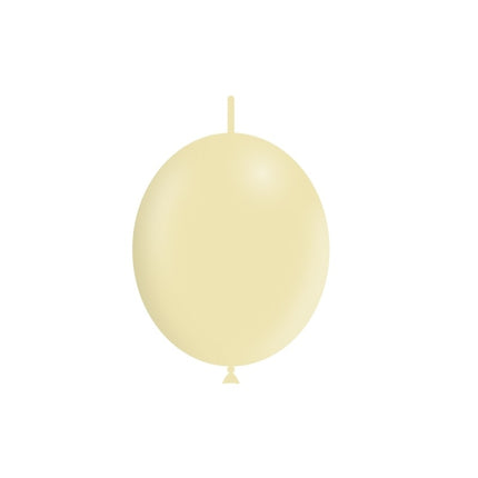 Żółte balony z guzikami Pastel 30cm 50szt