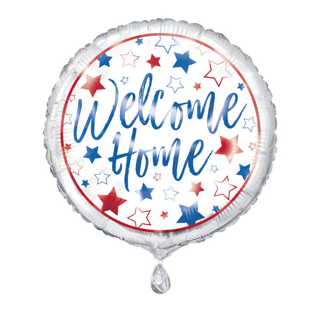 Balon helowy Welcome Home Stars 45 cm pusty