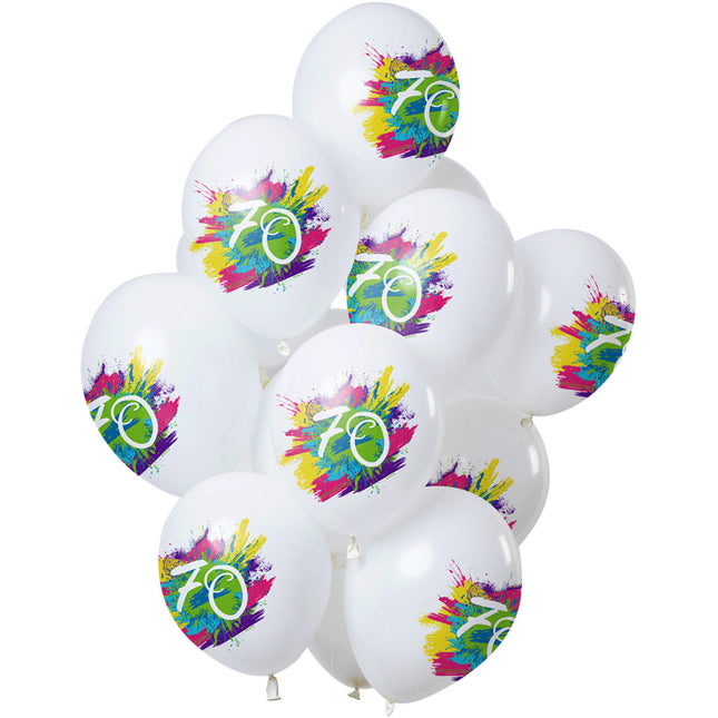 Balony na 70 lat 30cm 12szt