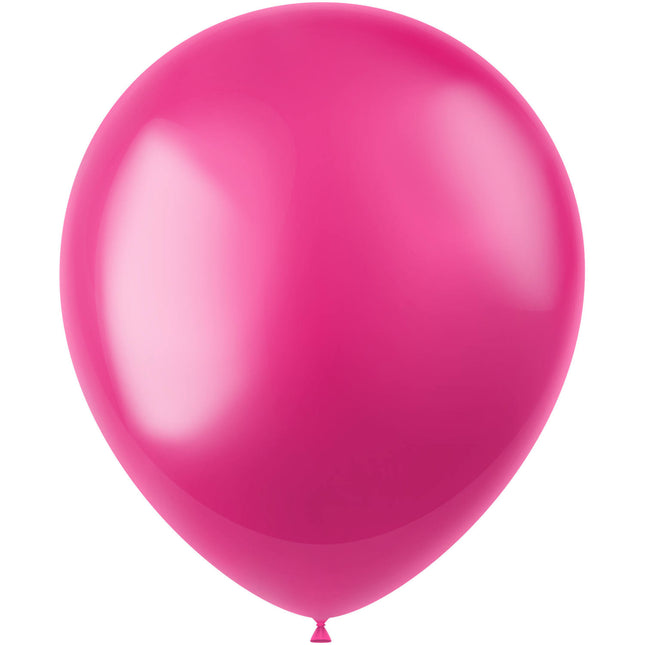 Balony fuksja metaliczny fuksja różowy 33cm 50szt