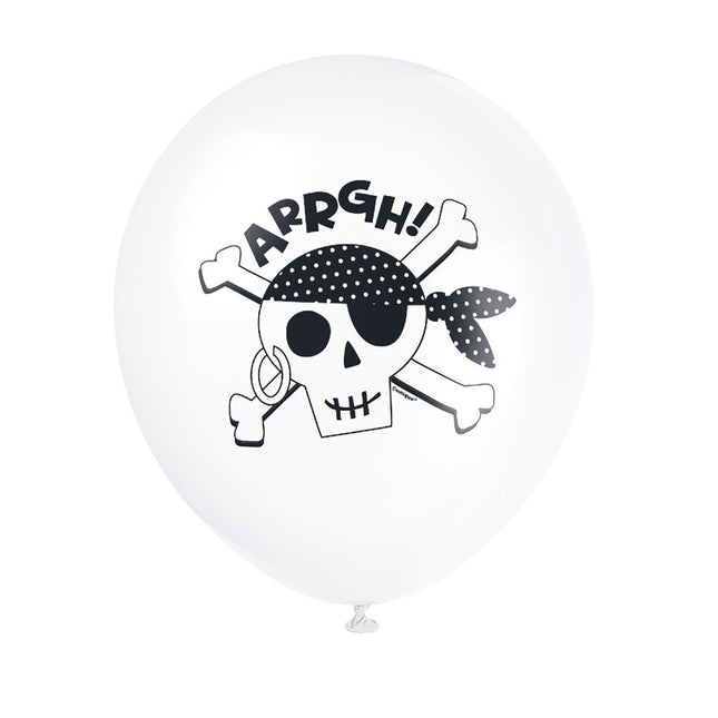 Balony pirackie Arrgh 30cm 8szt.