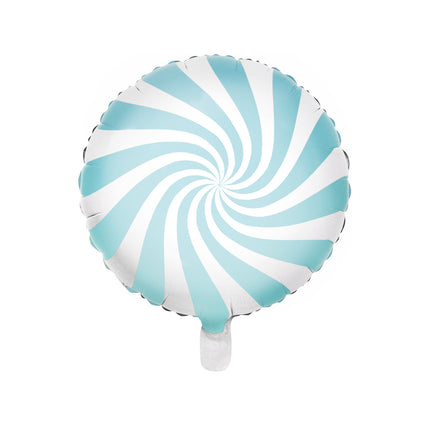 Balon helowy Light Blue Swirl 45 cm pusty