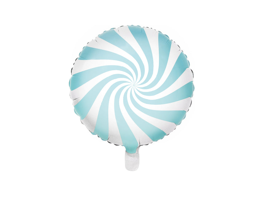 Balon helowy Light Blue Swirl 45 cm pusty