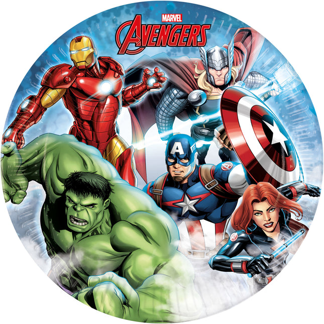 Talerze Avengers Infinity Stones 23cm 8szt.