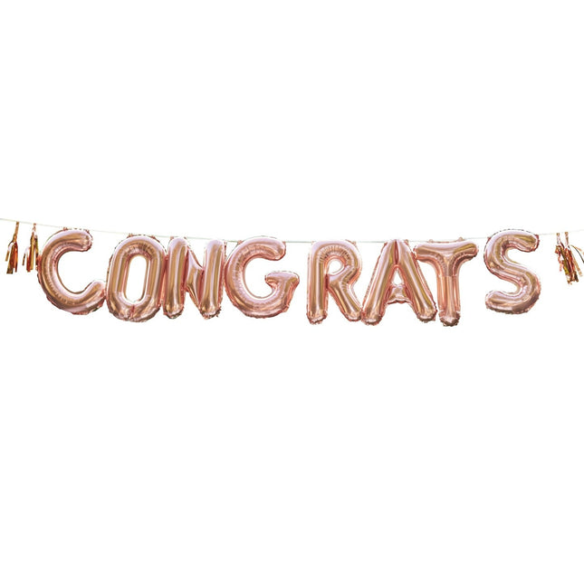 Girlanda Rose Gold Congrats 2m