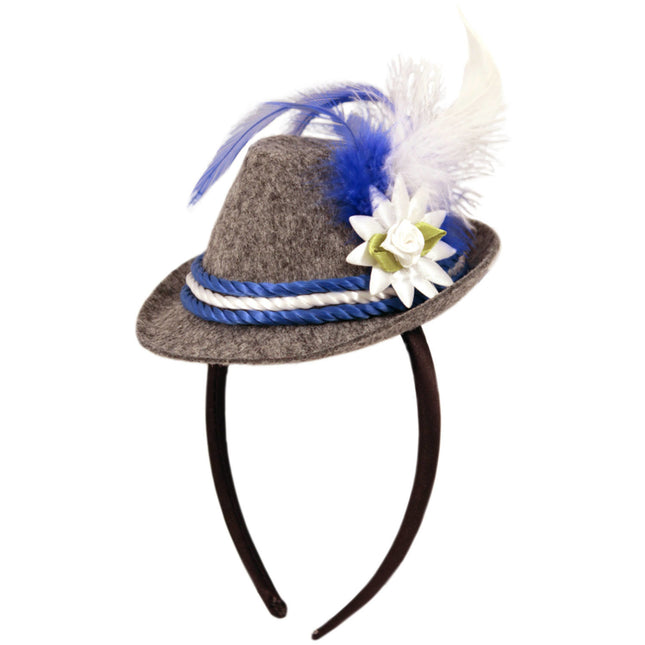 Opaska do włosów Oktoberfest Tiroler Hat Blue