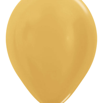 Balony Metallic Gold 30cm 50szt