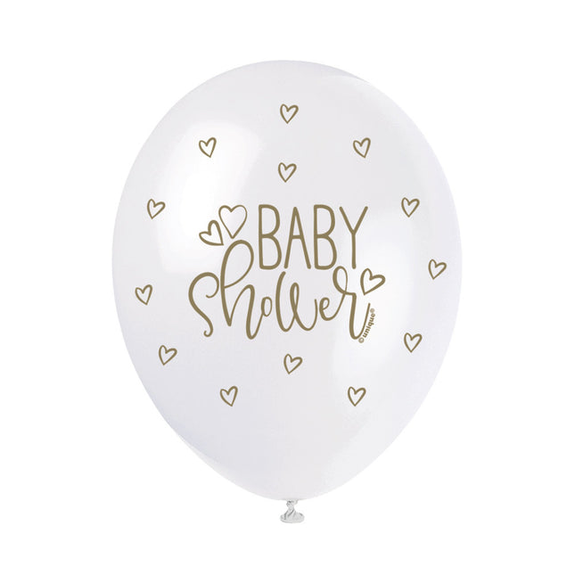 Balony urodzinowe Baby Shower 30cm 5szt