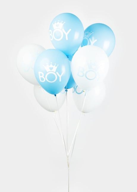 Balony urodzinowe chłopiec 30,5cm 8szt