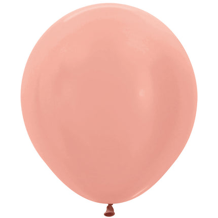 Balony Metallic Rose Gold 45cm 25szt