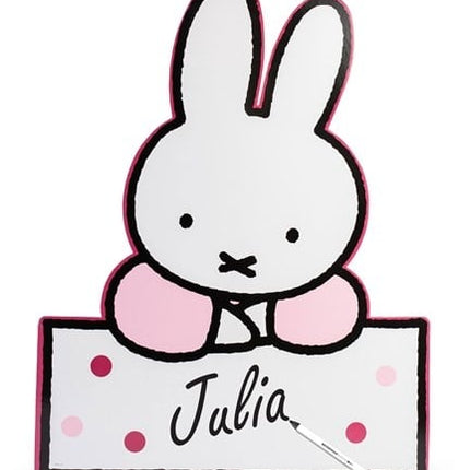 Tabliczka na drzwi Miffy jasnoróżowa 60 cm