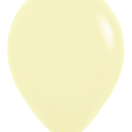 Balony Pastel Matte Yellow 30cm 50szt