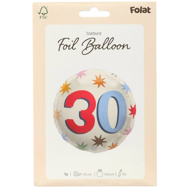 30-letni balon helowy pusty 45 cm