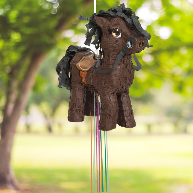 Pull Pinata Horse Brown 40cm