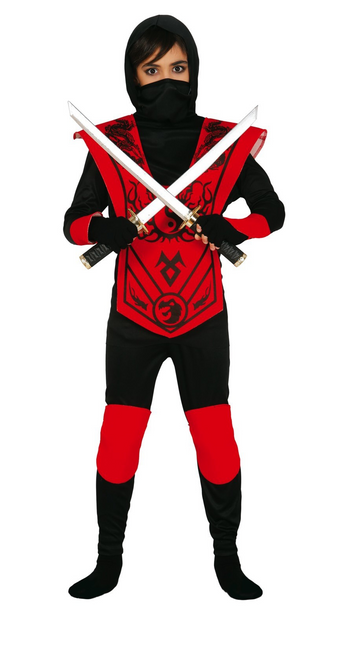 Kombinezon Ninja dla dziecka czerwony